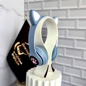 هدفون بلوتوثی بچهگانه با نورپردازی RGB و طراحی گربهای